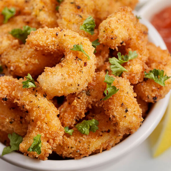 Gambas a la gabardina veganas