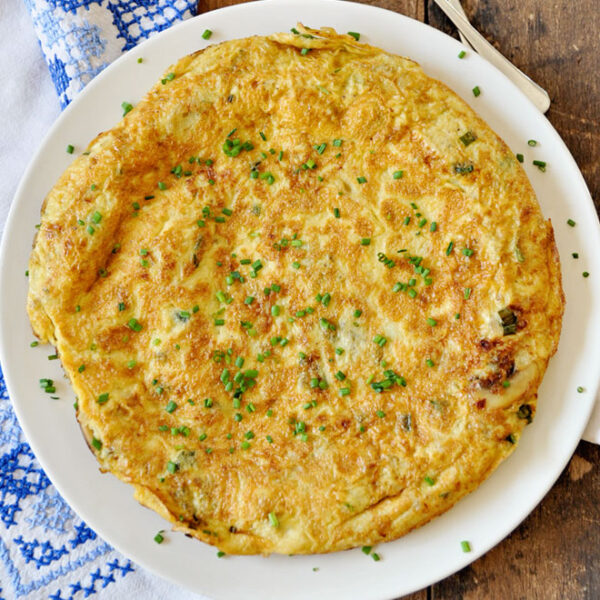 Tortilla de patatas con queso de Cabrales